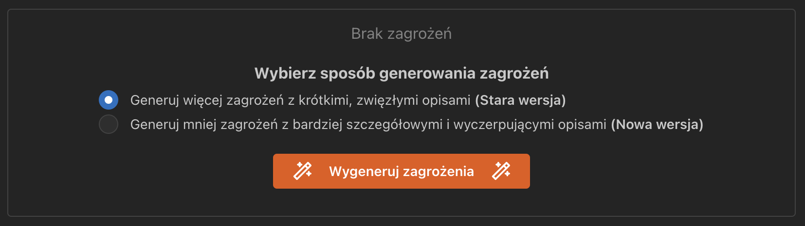 Wybór algorytmu